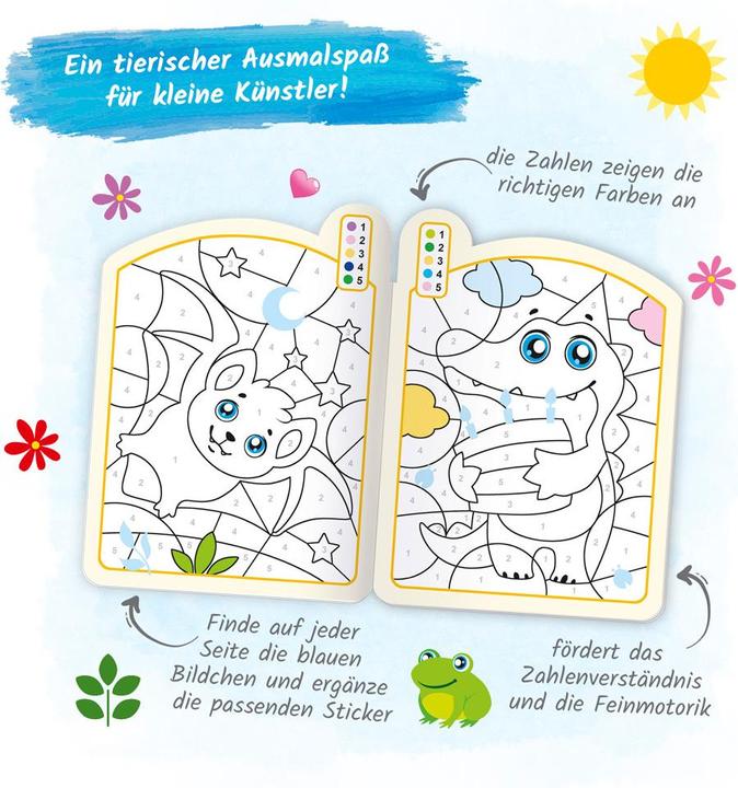 Image du produit Peinture par numéros 1er niveau Livre de coloriage