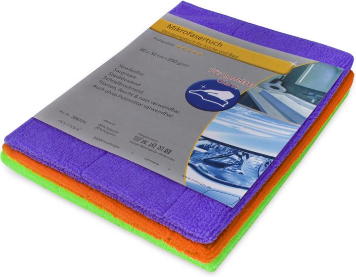 Produktbild Normani 12 Stück Mikrofasertuch Reinigungstuch für Küche und Bad (12 Stk.)