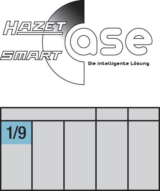 Image du produit HAZET Jeu de douilles mâles 986/9N ∙ Carré creux 12,5 mm (1/2 pouce) ∙ Profil à 6 pans intérieurs ∙…