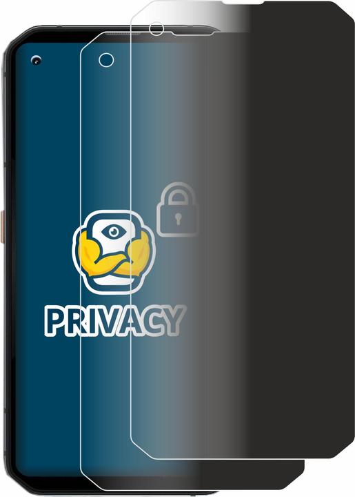 Actual product image BROTECT Anti-spy privacy film Blue light protection film (2 Piece, Blackview BL6000 Pro)