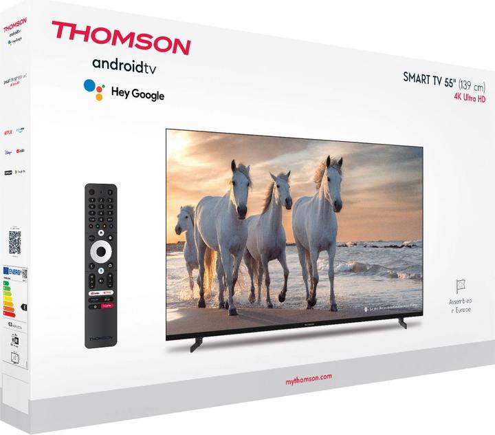 Produktbild Thomson 55UA5S13 TV 139,7 cm (55') 4K Ultra HD Smart TV Wi-Fi Schwarz (55", LED, 4K)
