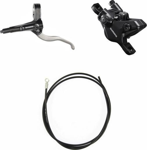 Produktbild Shimano Scheibenbr-Set BR-MT410 VO m/BL-MT401 PM 1000mm Resin silber Box (Vorderradbremse, Bremsset, 2)