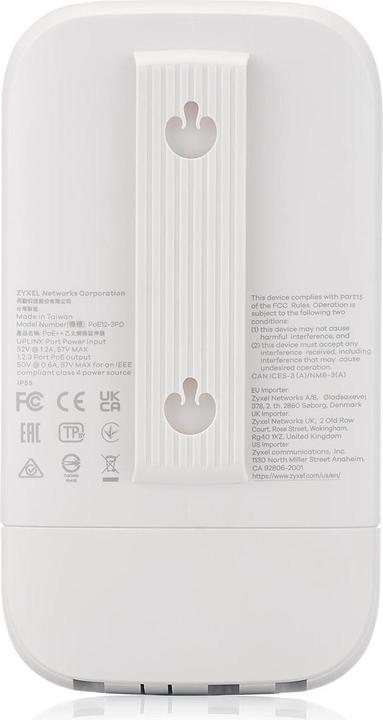 Actual product image Zyxel 1G Ethernet Outdoor PoE+ Extender IP55 rated (802.3at (PoE+), 802.3af (PoE), 802.3bt (PoE++), 30 W)