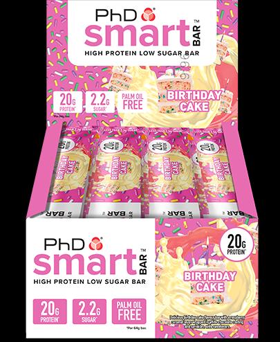 Actual product image PhD Nutrition Smart bar (Birthday cake, 12 pcs., 768 g)
