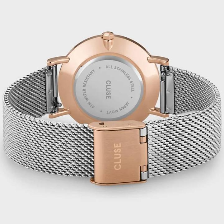 Actual product image Cluse Minuit Mesh Rosé (Analogue wristwatch, 33 mm)