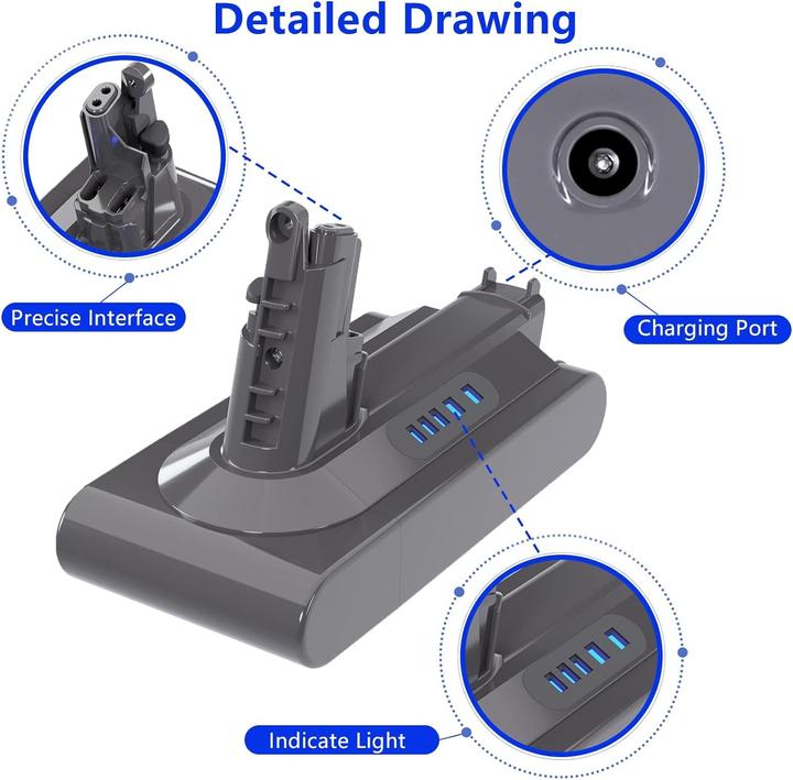 Image du produit Battool Batterie V10 SV12 Batterie de rechange pour Dyson