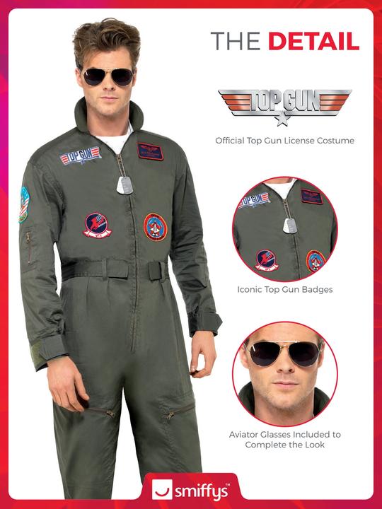 Immagine prodotto Smiffys Top Gun: Deluxe (M)
