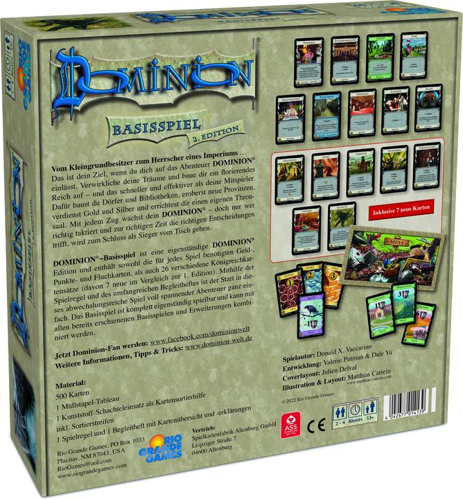 Immagine prodotto Rio Grande Games Dominion - Gioco di base 2a edizione (Tedesco)