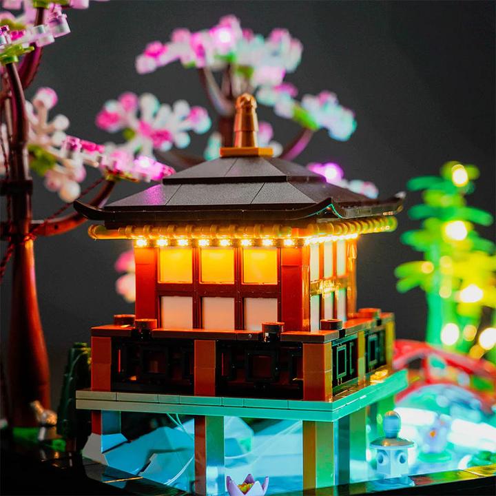 Actual product image BrickBling LED light set for LEGO Garden of Silence (10315) incl. remote control