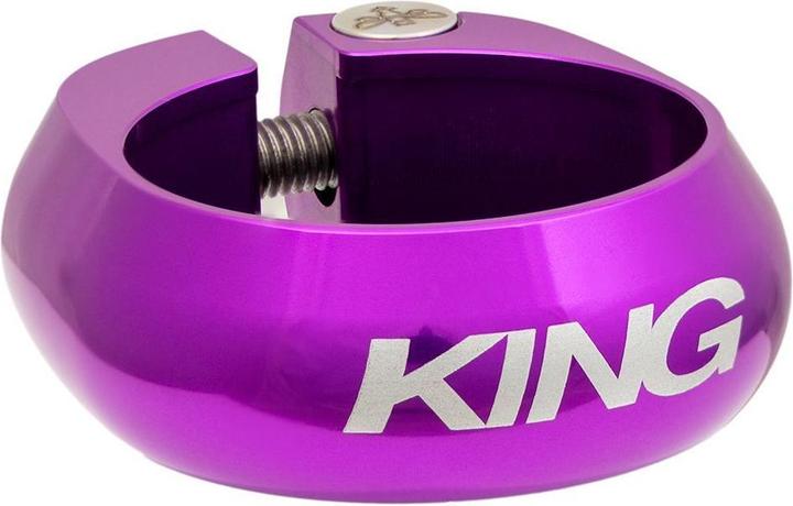 Actual product image Chris King Seatpost Collar, 36.4mm, 3D violet