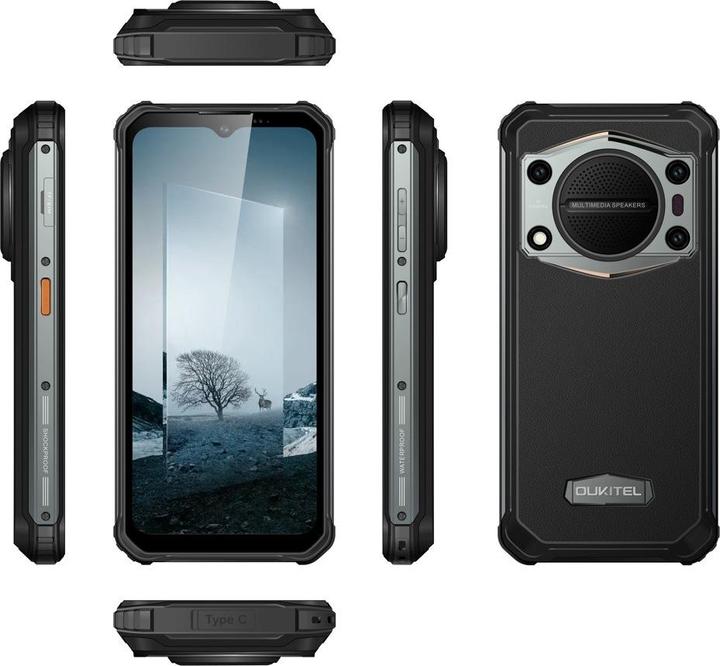 Actual product image Oukitel WP22 (256 GB, Midnight Black, 6.58", Dual SIM, 48 Mpx, 4G)