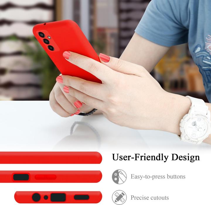 Actual product image Cadorabo TPU Liquid Silicone Case Cover for Samsung Galaxy M13 4G (Samsung Galaxy M13)