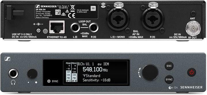 Image du produit Sennheiser Kits EW IEM G4-A1 pour systèmes de surveillance sans fil 470 - 516 MHz LED (Film de protection pour écran)
