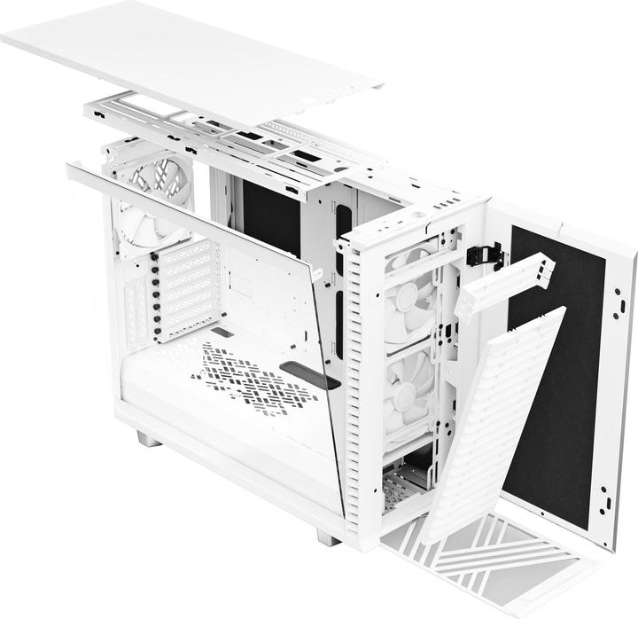 Produktbild Fractal Define 7 White TG Clear Tint (mATX, Mini-ITX, ATX, E-ATX)