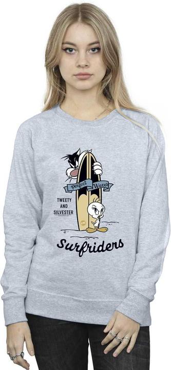 Actual product image Looney Tunes Womens/Ladies Tweety And Sylvester Perfect Waves Sweatshirt (M)