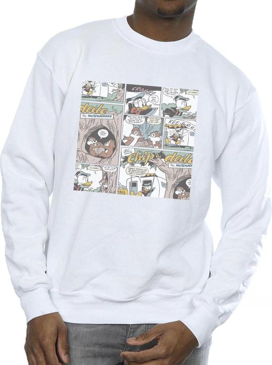 Actual product image Disney Mens Chip 'n Dale Comic Sweatshirt (XXL)