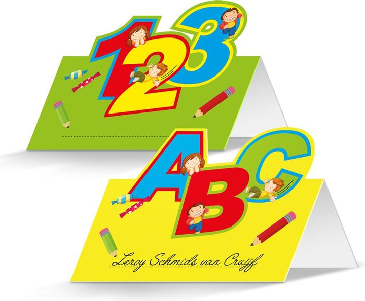 Actual product image Magni Folat 61341 - Place cards school start, 24 pieces, 1st day of school, school start, place cards