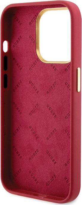 Produktbild Guess GUHCP15LSMBSLM iPhone 15 Pro 6.1" magenta hardcase Silicone Script Metal Logo & Frame (Apple iPhone 15 Pro)