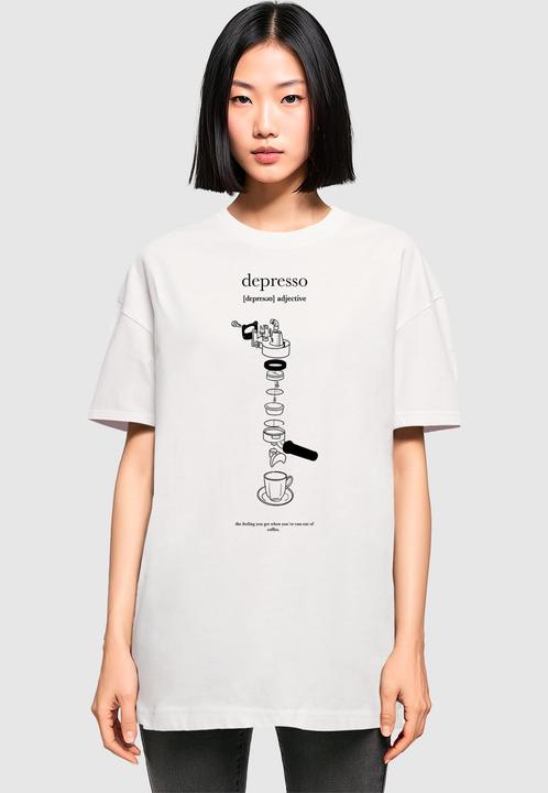 Produktbild Mister Tee MisterTee Ladies Depresso Oversized Boyfriend Tee - 167151 (XXL)