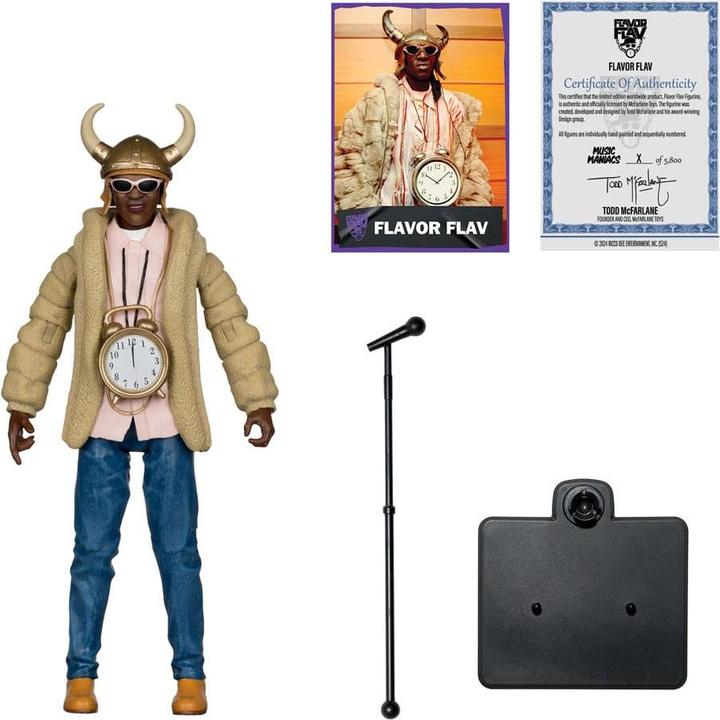 Actual product image McFarlane Music Maniacs Hip Hop Actionfigur Flavor Flav 16 cm