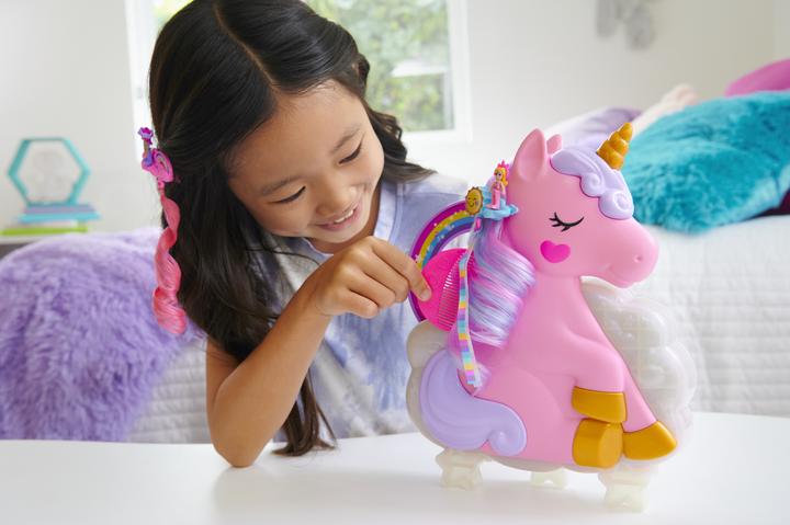 Produktbild Polly Pocket Einhorn Haarspiel Schatulle