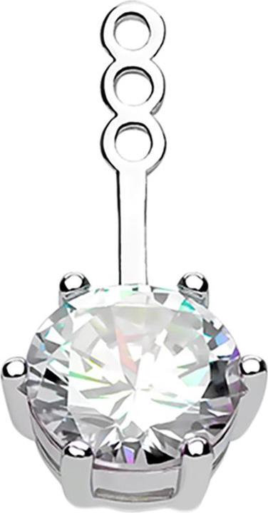 Image du produit Star Piercing Boucle d'oreille Ear Jacket argent avec cristal argenté