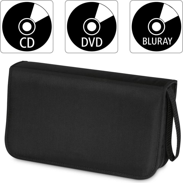 Image du produit Hama Portefeuille CD-/DVD en Nylon 80, noir