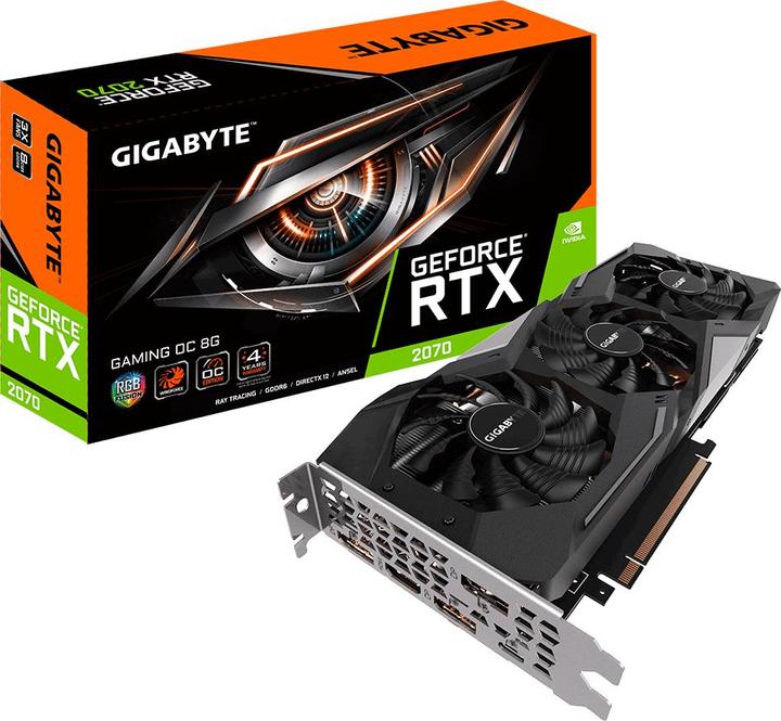 Image du produit Gigabyte GeForce RTX 2070 Gaming OC (8 Go)