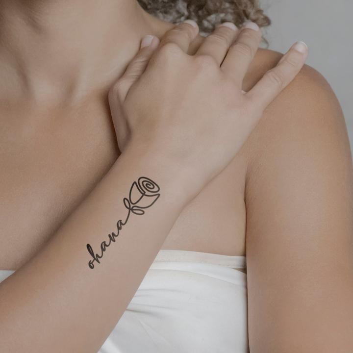 Produktbild minink Temporäres Tattoo – Ohana Rose