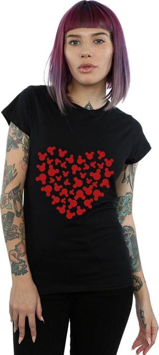 Immagine prodotto Disney Mickey Mouse Heart Silhouette Maglietta Donna (S)