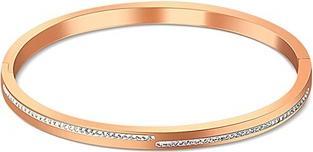 JVD Solid bronze bracelet with zircons SSSB0055XI8RO - Dimension: 7 x 5.9 cm