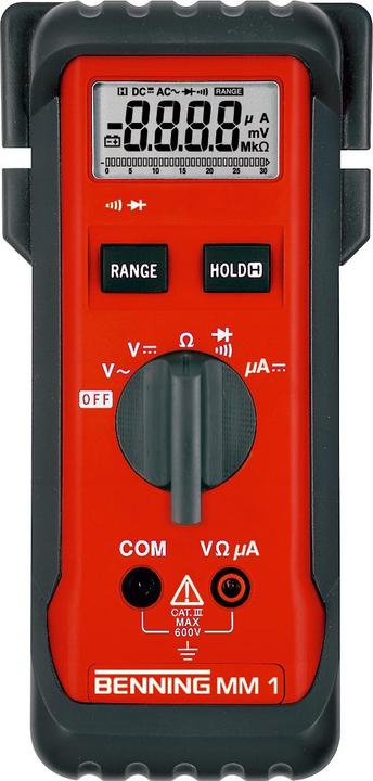 Actual product image Benning Hand-held multimeter digital MM 1 K (CAT III 600V)