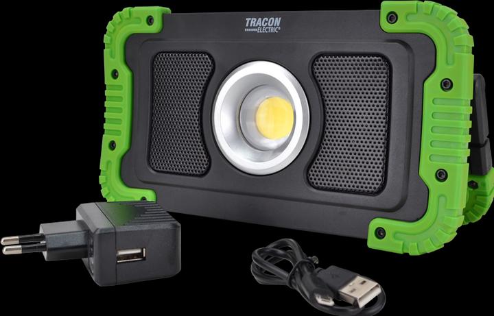 Produktbild Tracon Wiederaufladbarer LED-Scheinwerfer mit Bluetooth-Lautspr. (8000 lm)