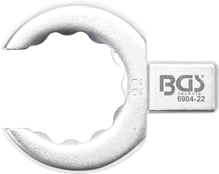 Actual product image BGS Push Fit Ring Spanner open Type 22 mm Square Size 9 x 12 mm (22 mm)