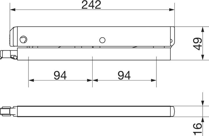 Image du produit Geze Compas d'imposte OL 90 N avec support d'aile (1 pcs)