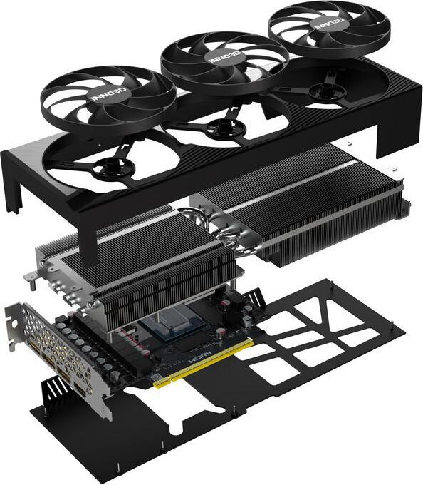 Actual product image Inno3D GeForce RTX 5080 X3 OC, 16384 MB GDDR7 (16.38 GB)
