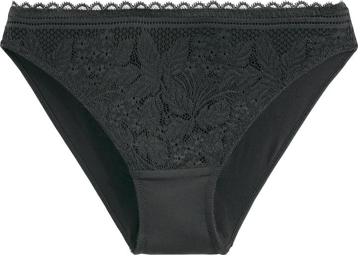 Image du produit La Redoute Collections Slip en microfibre avec détails en dentelle (42, Une unité par pack)