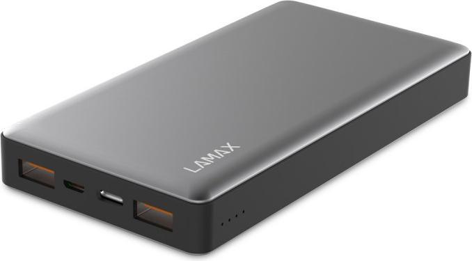 Actual product image Lamax LM15000FC Powerbank Lithium Polymer (LiPo) 15000 mAh Grey (15000 mAh, 55.50 Wh)