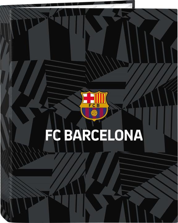 Produktbild FC Barcelona Ringbuch F.C. Barcelona Black Schwarz A4 26.5 x 33 x 4 cm (A4)