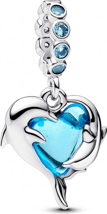 Immagine prodotto Pandora Ciondolo pendente Delfini in vetro di Murano blu (Vetro di Murano)