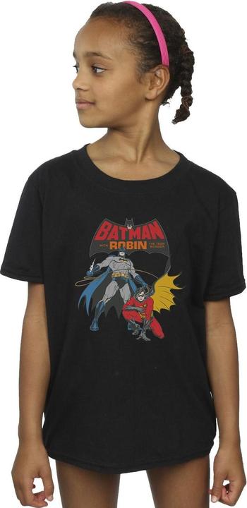 Actual product image Girls Batman And Robin Cotton T-Shirt (116)