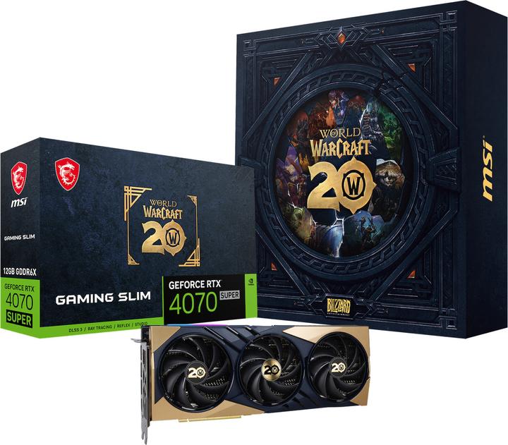 Produktbild MSI GeForce RTX 4070 SUPER GAMING SLIM World of Warcraft Edition (12 GB)