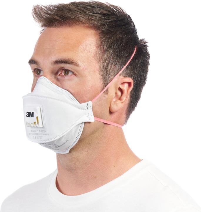 Actual product image 3M Aura Particle Mask 9332PRO10 (FFP3, 10 x)