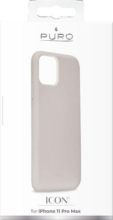 Actual product image Puro Icon Cover iPhone 11 Pro Max brown-gray (Apple iPhone 11 Pro Max)