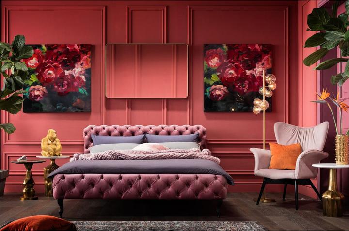 Produktbild Kare Design Bett Desire Velvet Rose 180x200cm (180 x 200 cm)