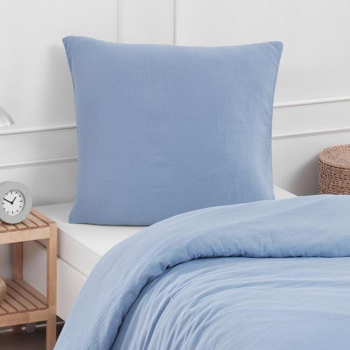 Actual product image Traumschlaf Muslin Uni (Duvet cover, 160x210 cm + 65x100 cm)