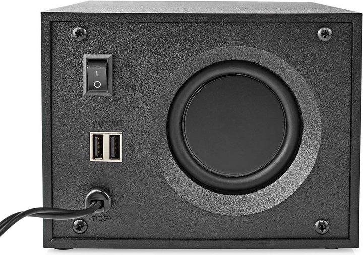 Produktbild Nedis Gaming-Lautsprecher | Lautsprecherkanäle: 2.1 | Stromversorgung über USB | 3.5 mm Stecker | 33