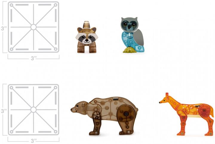 Produktbild Magna-Tiles Wald-Tiere Set