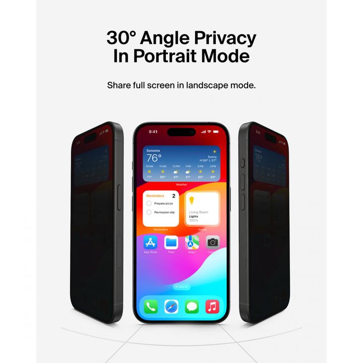 Image du produit Belkin Screen Force Invisiglas (1 pièce(s), Apple iPhone 16 Pro Max)