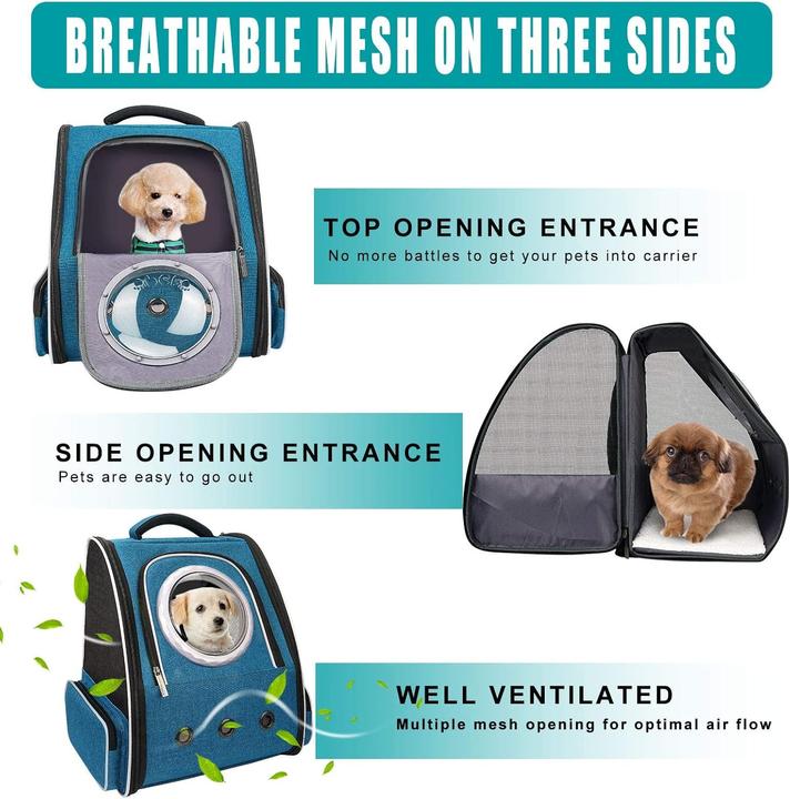Actual product image Penccor Haustier Rucksack-Raumkapsel (Cat, Dog, Foldable, Breathable)